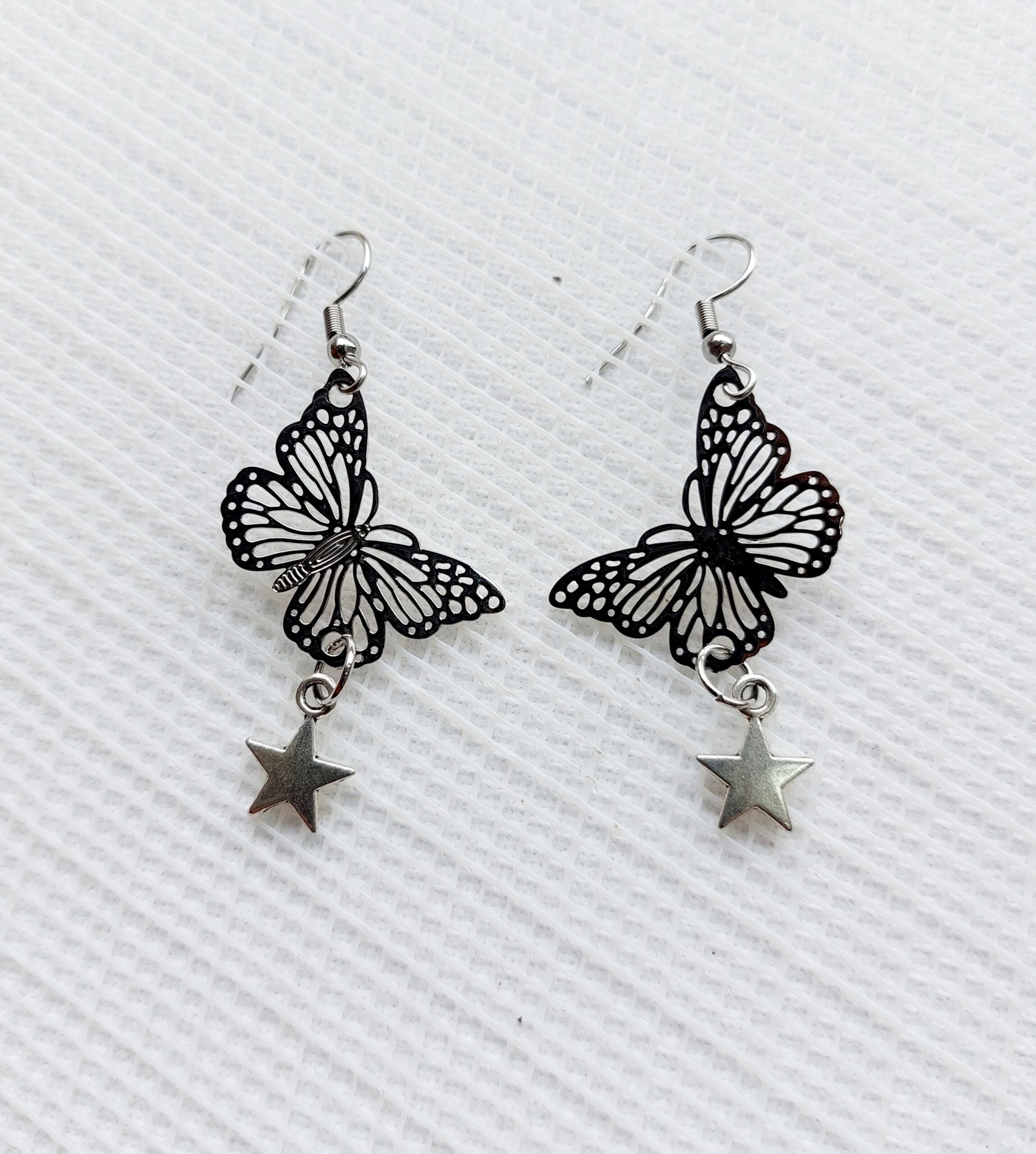 Pendientes Mariposa con estrella