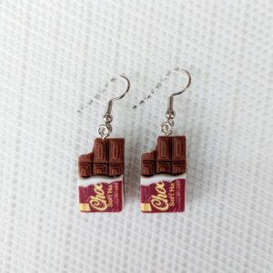 Pendientes Tableta de Chocolate