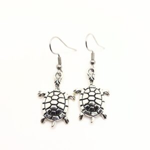 Pendientes Tortuga Plateada