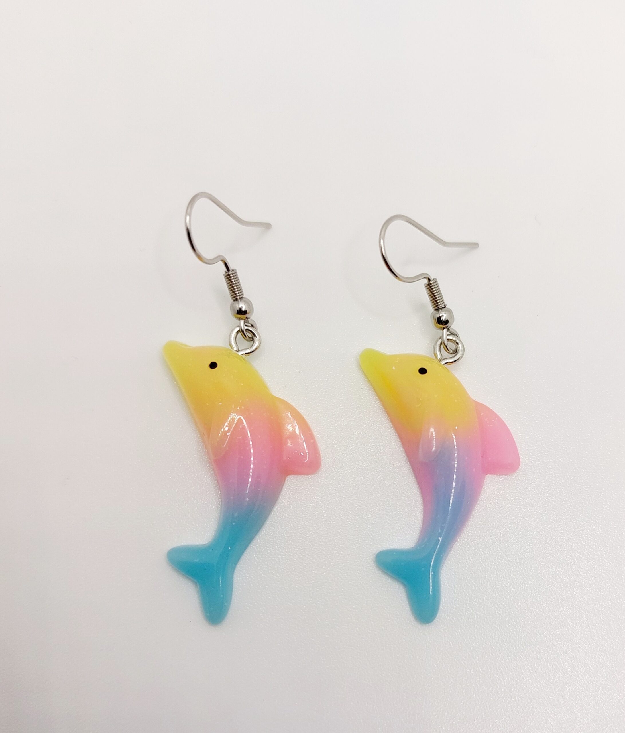 Pendientes Delfín Arcoiris