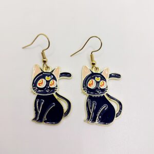 Pendientes Luna Cat