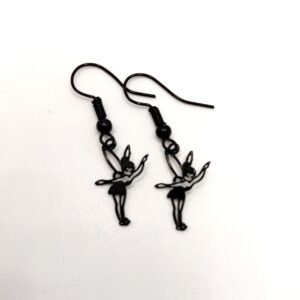 Pendientes mini Hada en negro