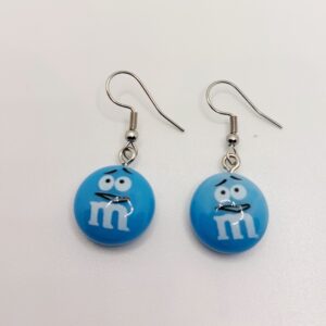 Pendientes m&m Azul