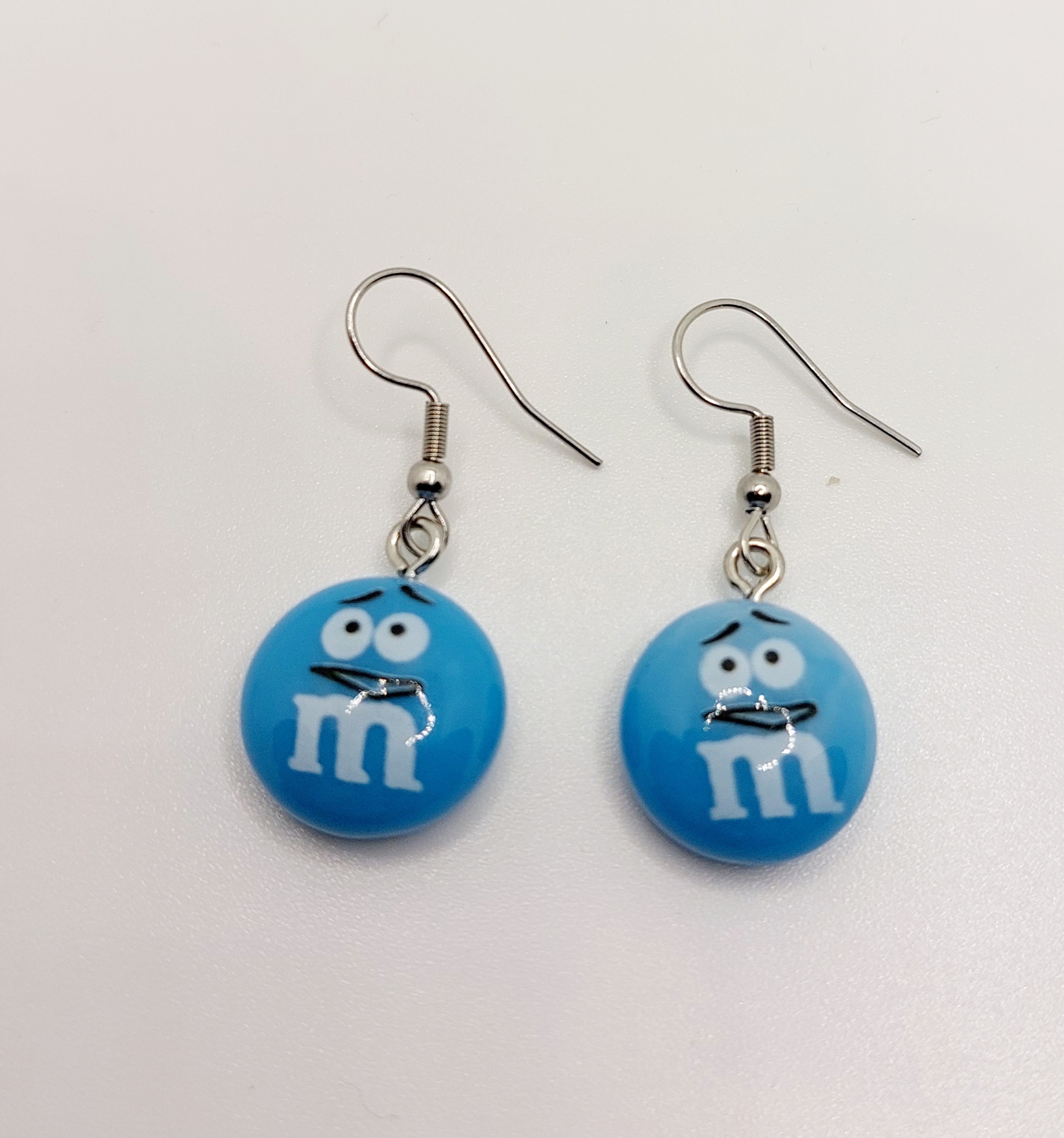 Pendientes m&m Azul