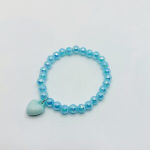 Pulsera para niñ@s azul con corazón