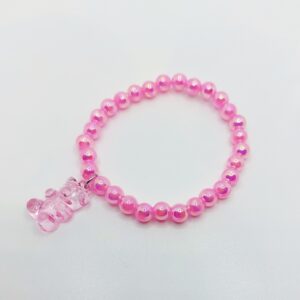 Pulsera para niñ@s rosa con osito
