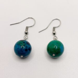 Pendientes de Crisocola de 10mm