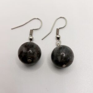 Pendientes de bola de Labradorita 10mm