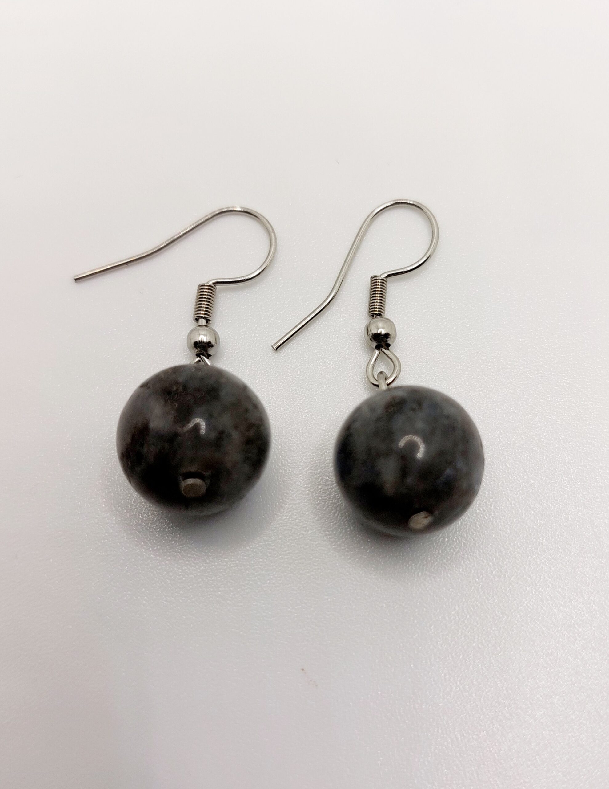 Pendientes de bola de Labradorita 10mm