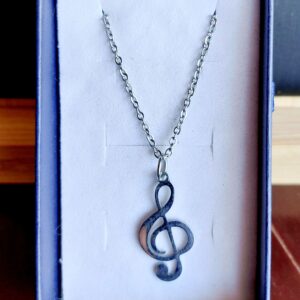 Colgante de Clave de sol en Acero