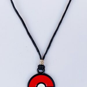 Colgante ajustable con bola roja y blanca