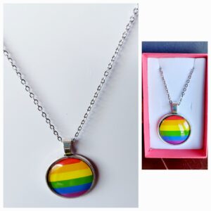 Colgante Cabujón de los colores del orgullo