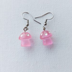 Pendientes de setas lila