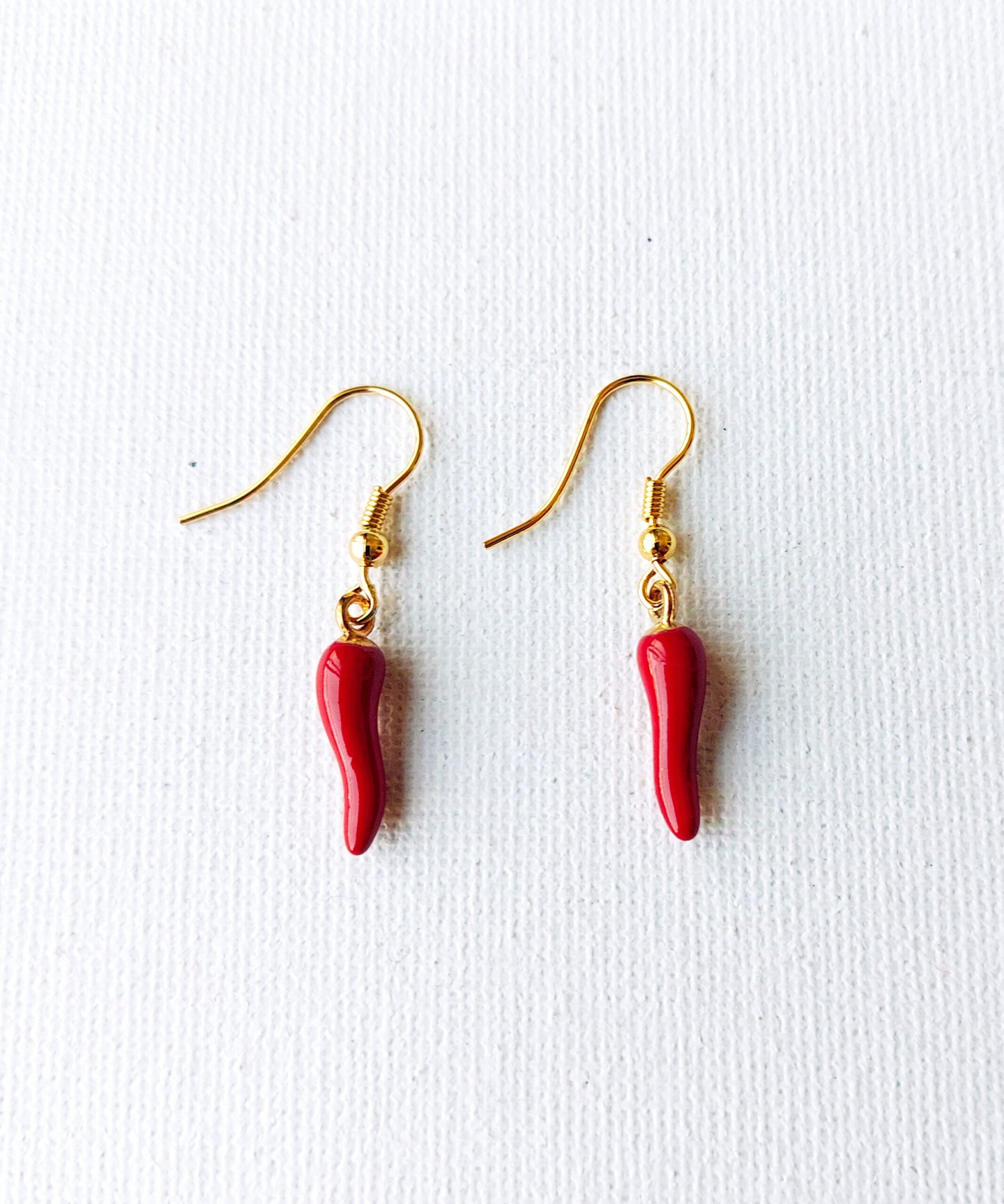 Pendientes de Chili Rojo