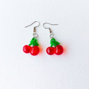 Pendientes con cerezas
