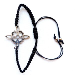 Pulsera de Nudo de Bruja en zamak