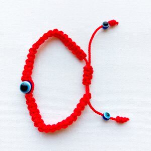 Pulsera de Ojo Turco e hilo rojo