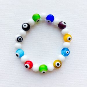 Pulsera elástica protectora de ojos turcos de colores