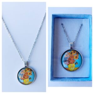 Colgante de Girasoles en cabujon