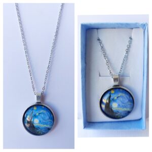 Colgante Noche de Estrellas en cabujon