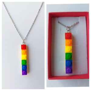 Colgante de pieza de lego orgullo