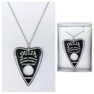 Colgante de Ouija en resina negra