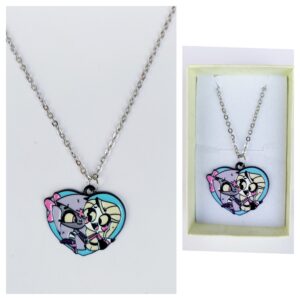 Colgante Corazón Hazbin en zamak