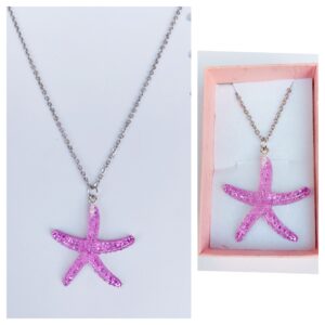 Colgante Estrella de mar rosa