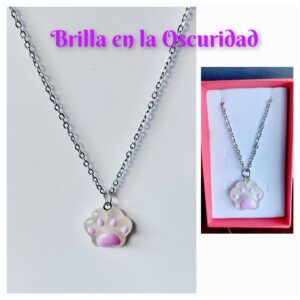 Colgante huella que brilla en la Oscuridad