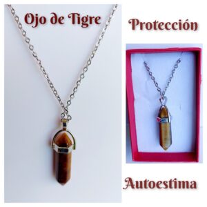 Colgante de Ojo de Tigre en punta