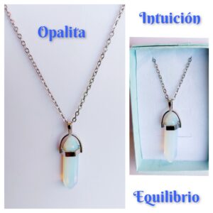 Colgante de Opalita en forma de punta