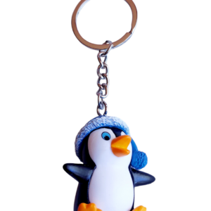 Llavero de Pingüino con gorro