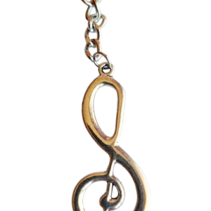 Llavero de Clave de sol maxi en zamak