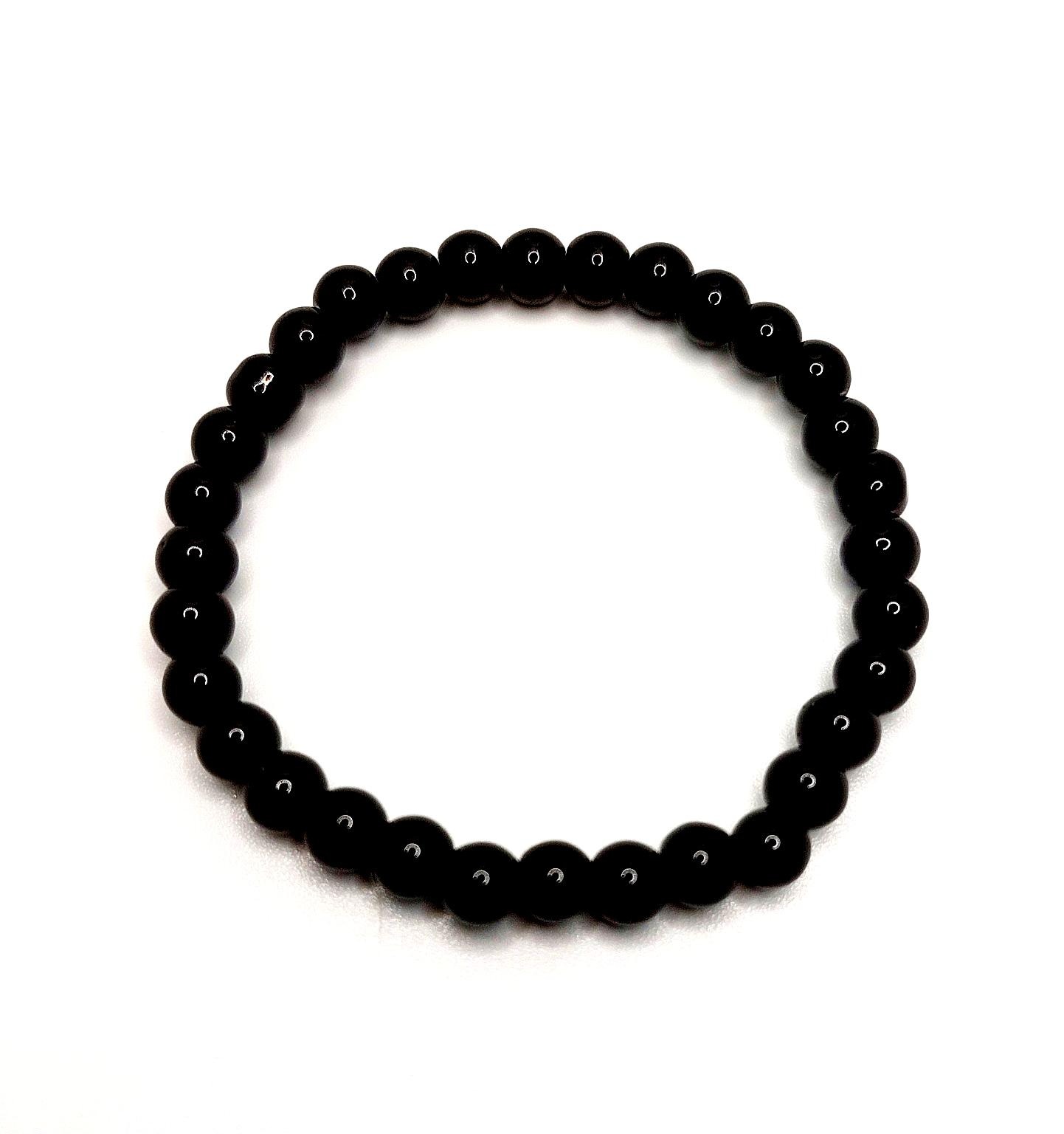 Pulsera elástica de Obsidiana