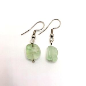 Pendientes irregulares de Fluorita